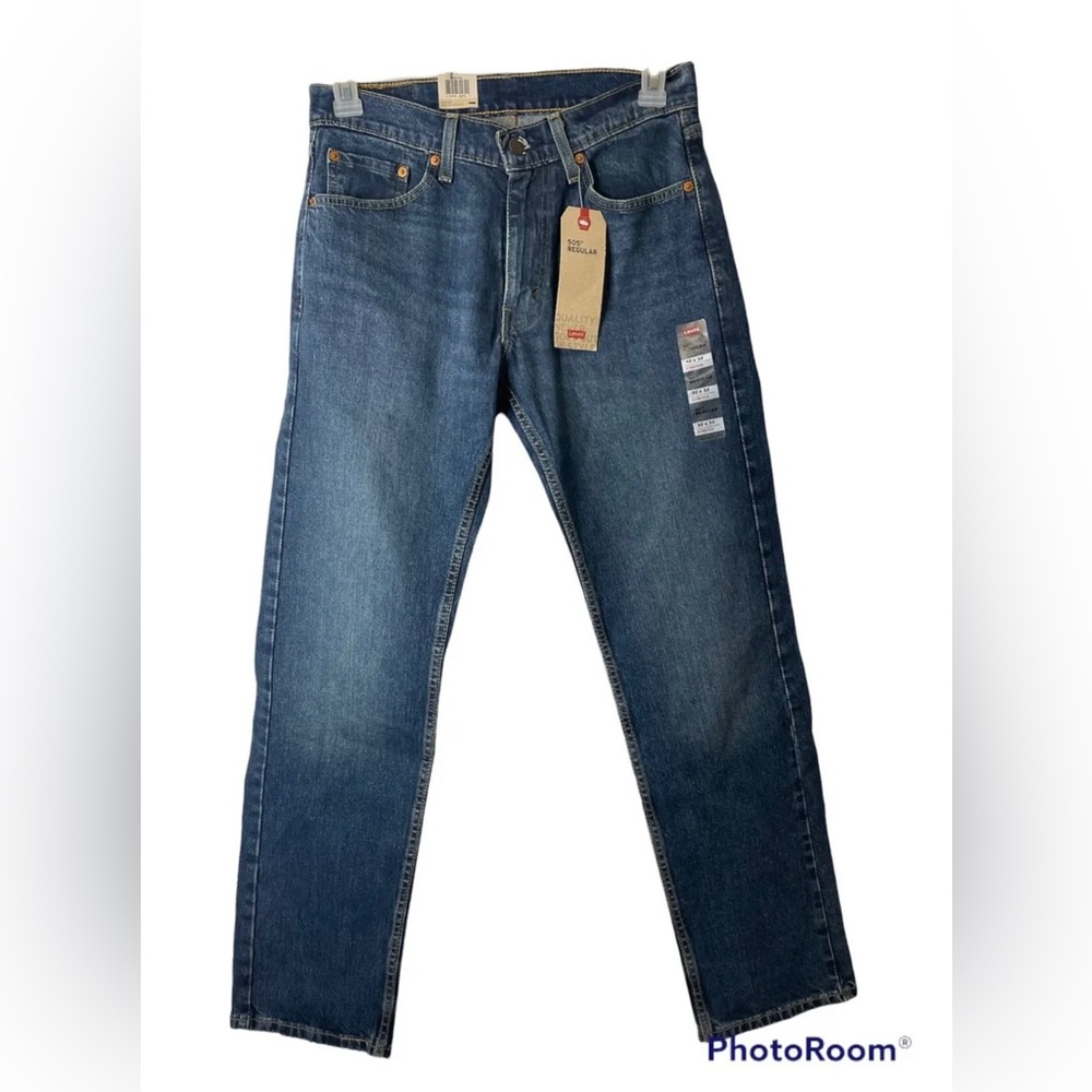 Mens 505 Levi’s Regular Stretch Straight Leg Size 30x32